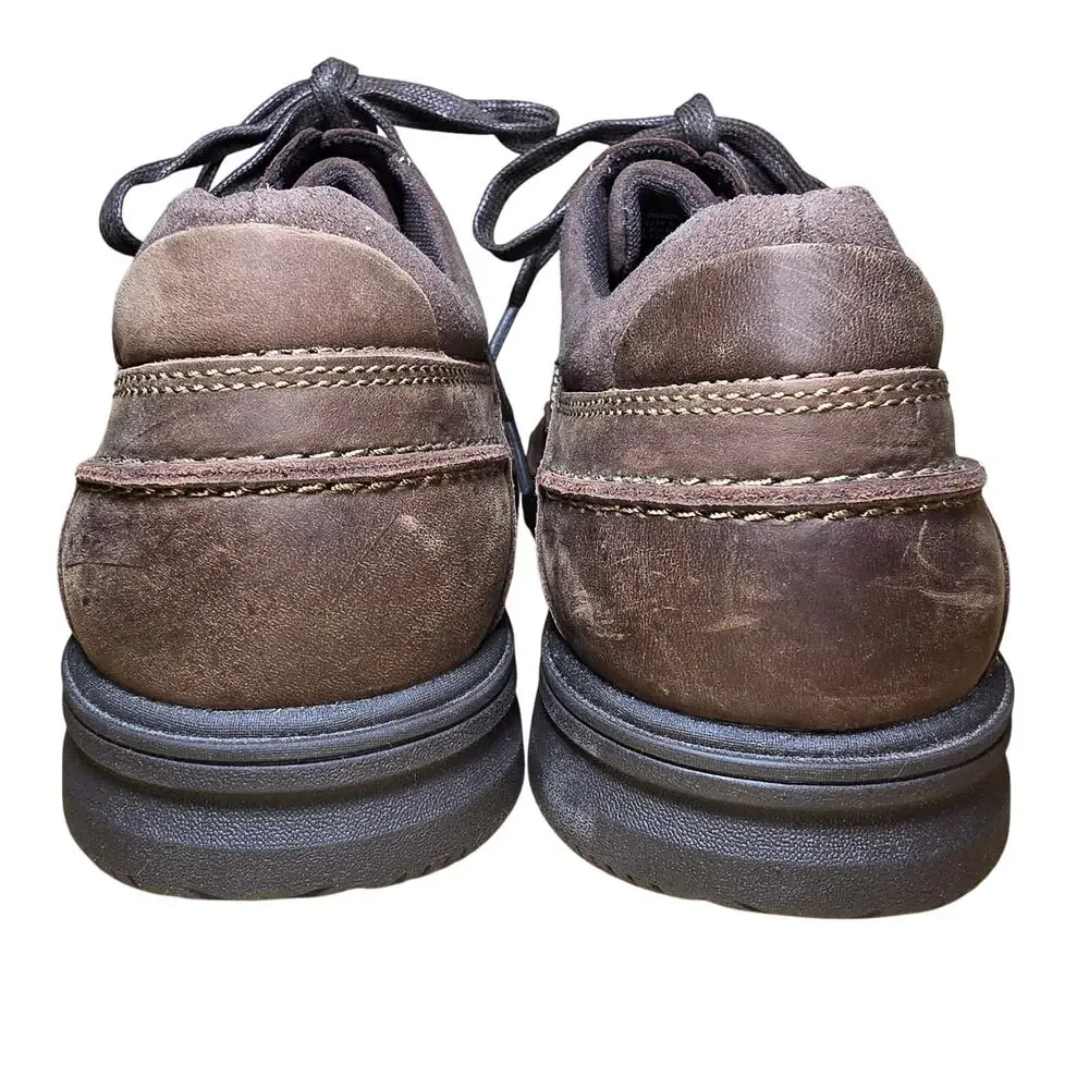 Clarks 26066250 Men's Brown Leather Lace Up Apron Toe Casual Shoes Size 11.5